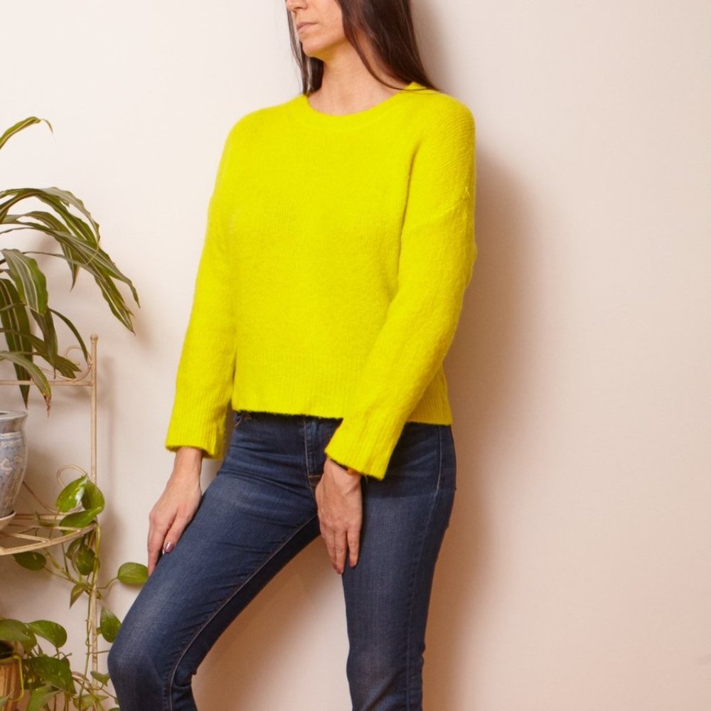 Zara Fluorescent Yellow Sweater